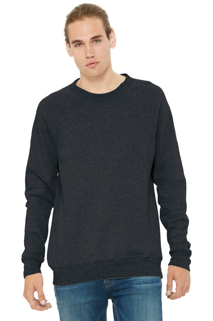 BELLA + CANVAS Unisex Sponge Fleece Raglan Sweatshirt BC3901 1/2 Mens Apparel Sweatshirts & Fleece