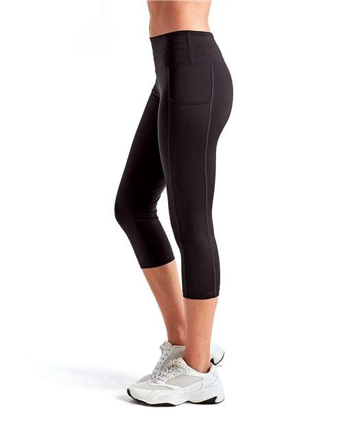 TriDri Women's Performance Calf-Length Leggings-2