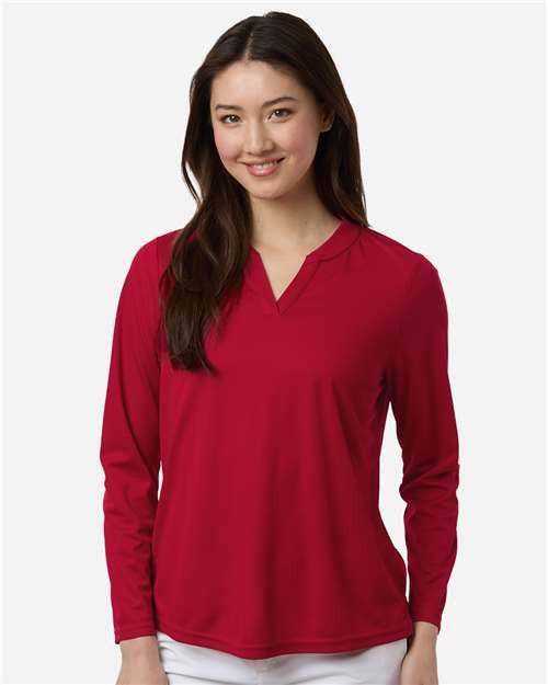 CORE365 Women's Nova Performance Long Sleeve Pique Polo-3