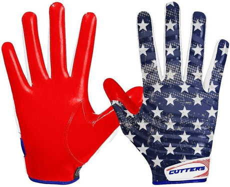 Cutters Youth Rev 3.0 Receiver Gloves Football Gloves Youth