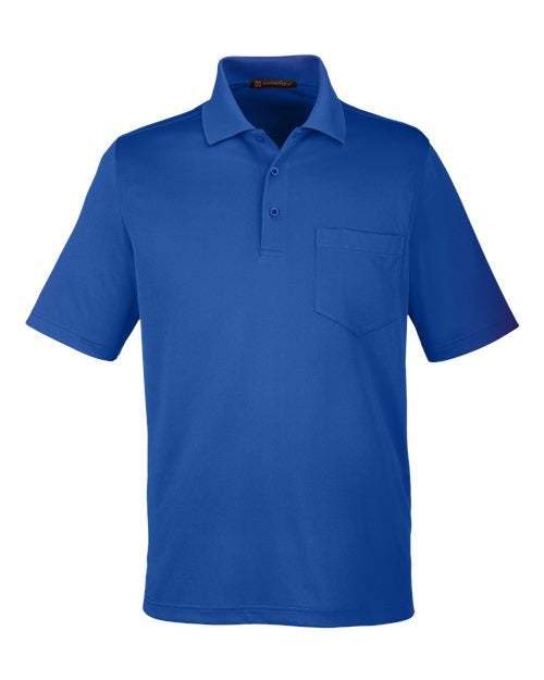 Harriton Men's Advantage Snag Protection Plus IL Pocket Polo-1
