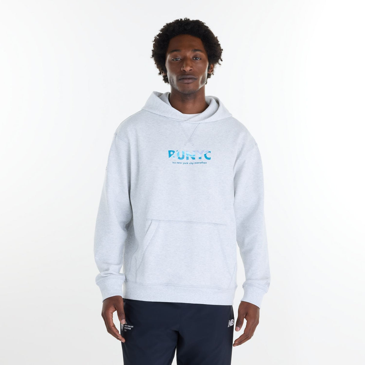 New Balance Men's NYC Marathon Athletics French Terry Graphic Hoodie-1