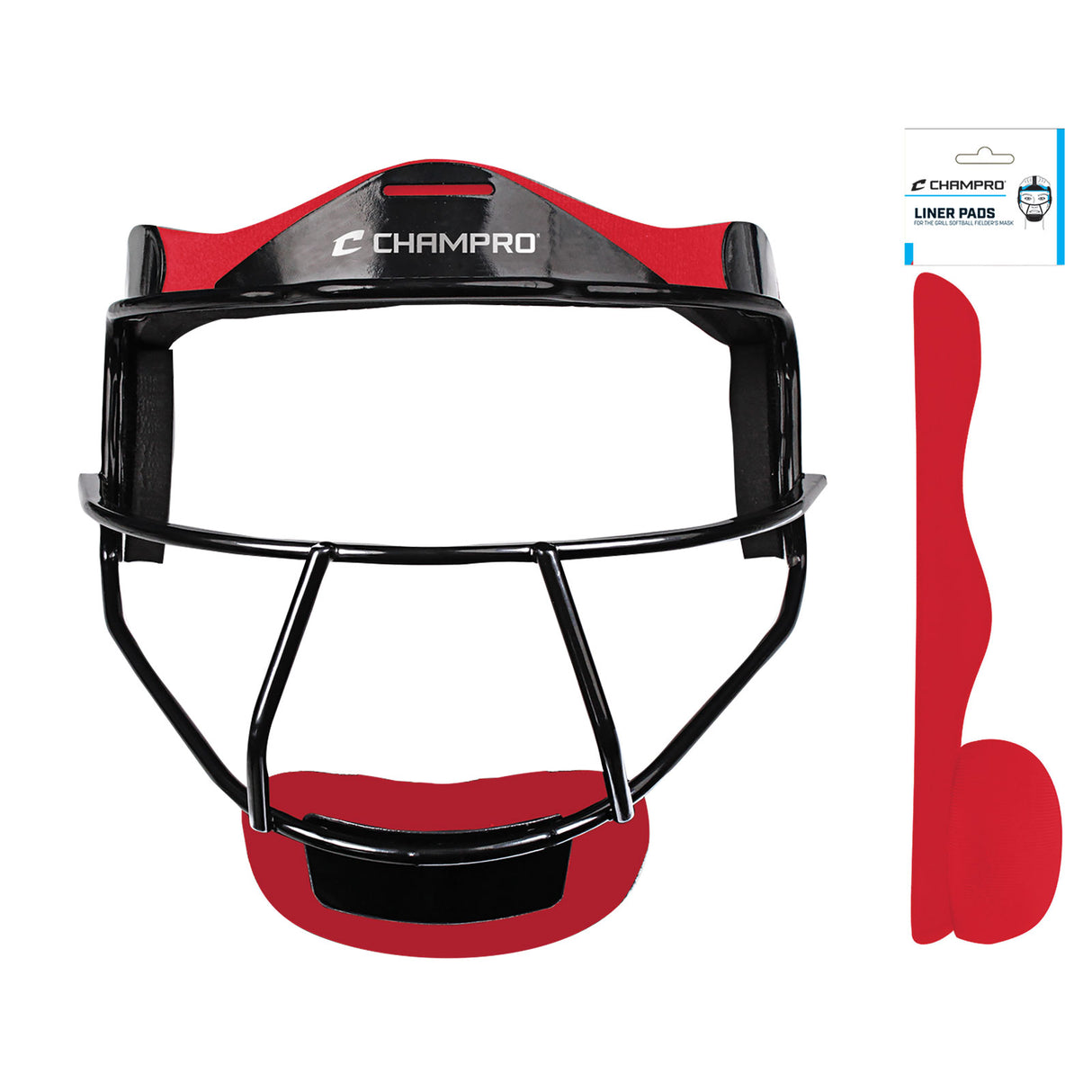 Champro Replacement Liner Pads for CM01 Softball Defensive Fielder's Facemask