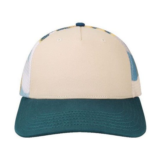 LOCALE Plain Front Five-Panel Trucker Cap-1