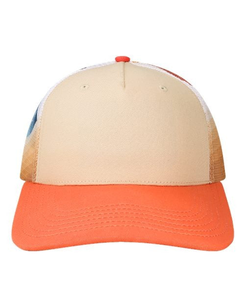 LOCALE Plain Front Five-Panel Trucker Cap-1