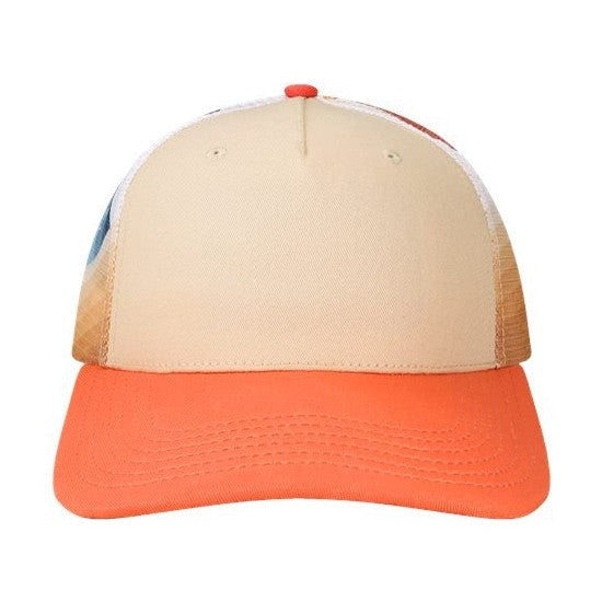 LOCALE Plain Front Five-Panel Trucker Cap-1