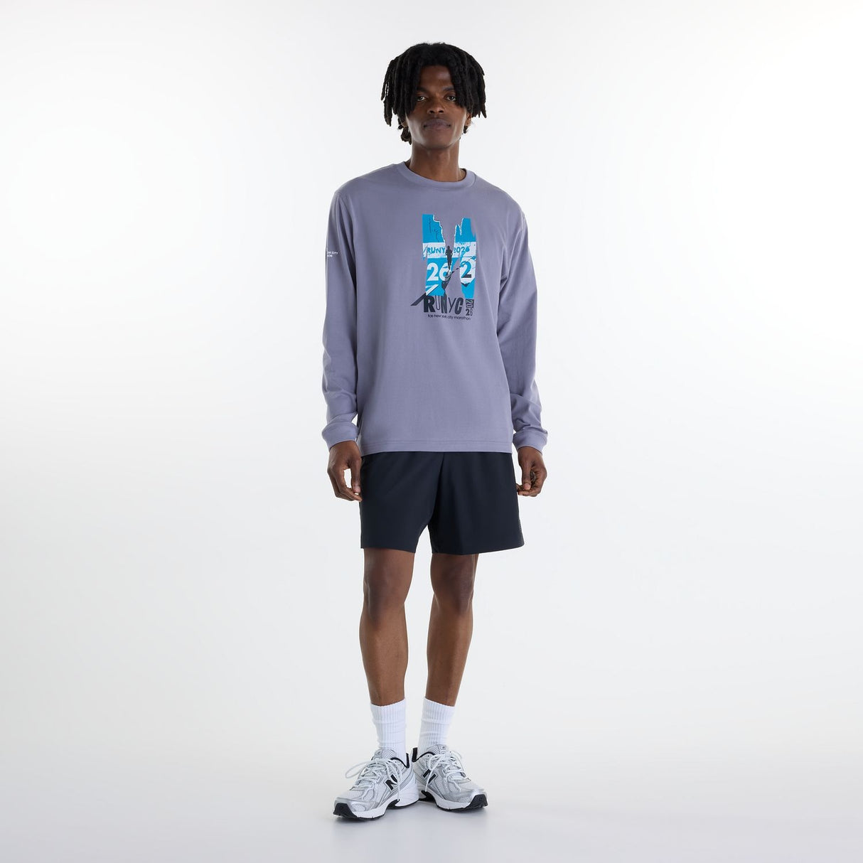 New Balance Men's NYC Marathon Graphic Longsleeve T-Shirt - RUNYC-5