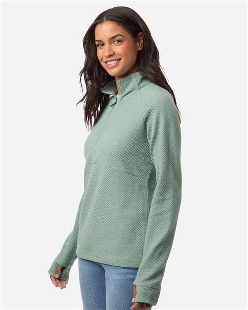 North End Women's Spirit Textured Quarter-Zip Pullover-4