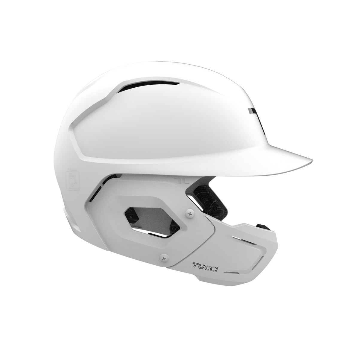 Tucci Potenza Baseball Batting Helmet With Jaw Guard-35