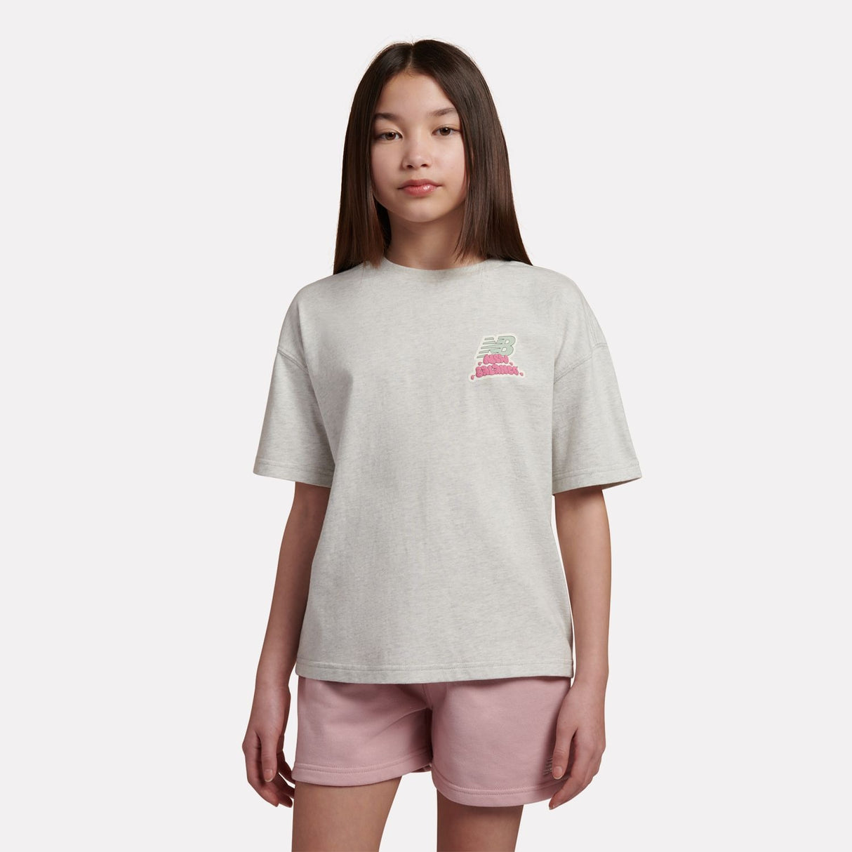 New Balance Girls' Sticker Pack Graphic T-Shirt-6