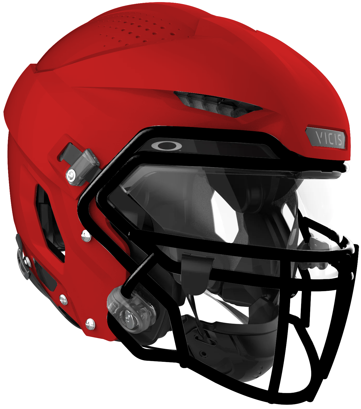 Vicis Adult Zero2 Elite Trench Football Helmet with Titanium Facemask & Oakley Eyeshield Football Helmets Adult