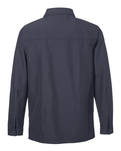 Harriton Men's Flex Twill Overshirt Jacket-2