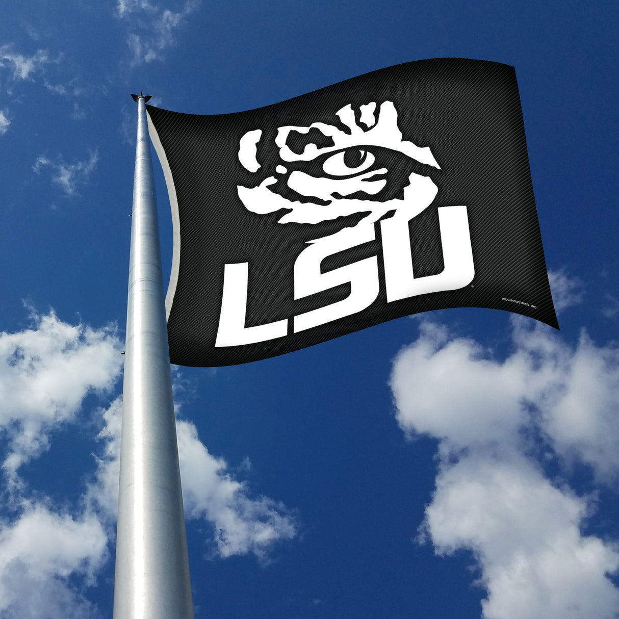 Rico Industries NCAA LSU Tigers Carbon Fiber 3' x 5' Banner Flag-2