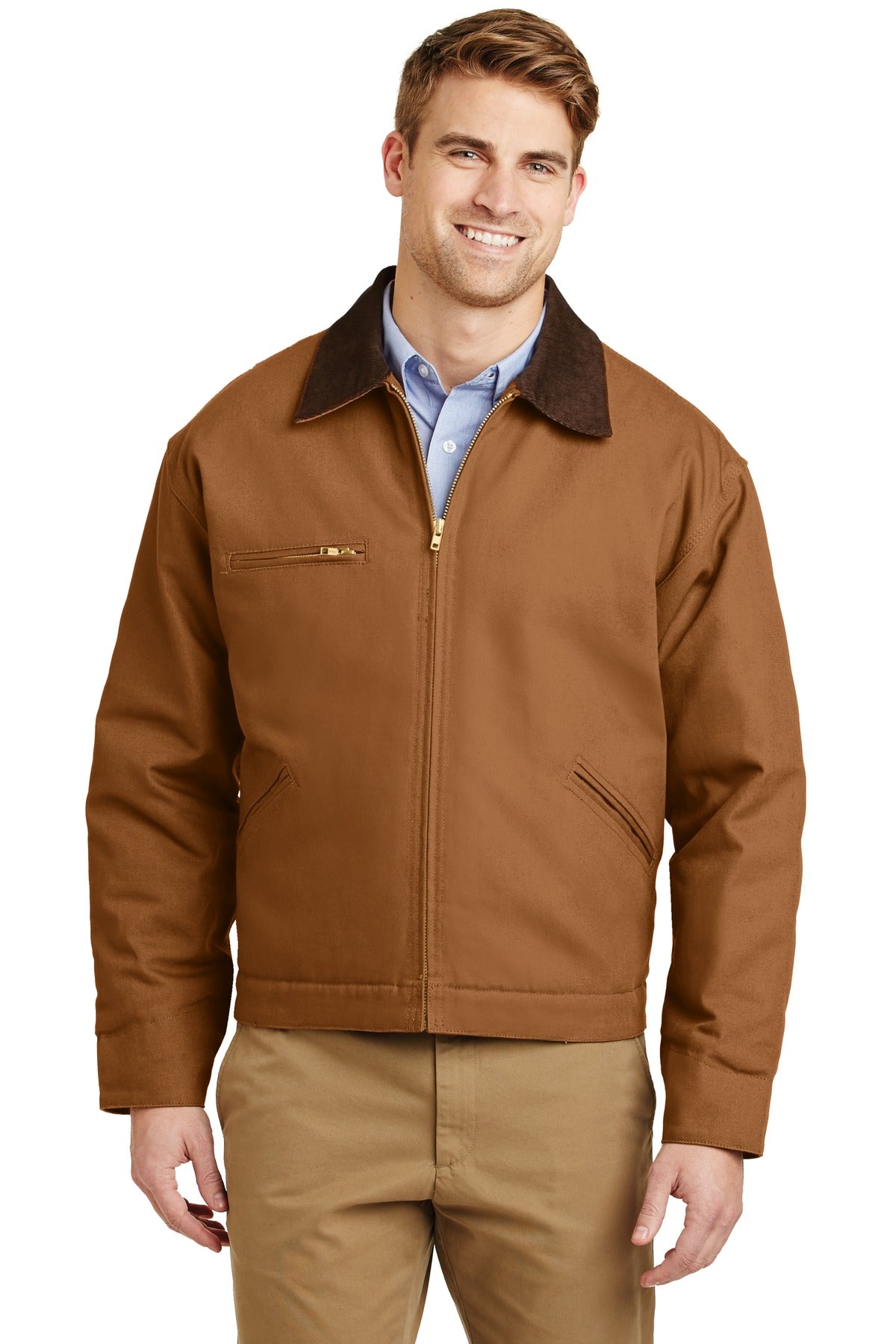 CornerStone Men's Duck Cloth Work Jacket. J763 Mens Apparel Jackets & Vests