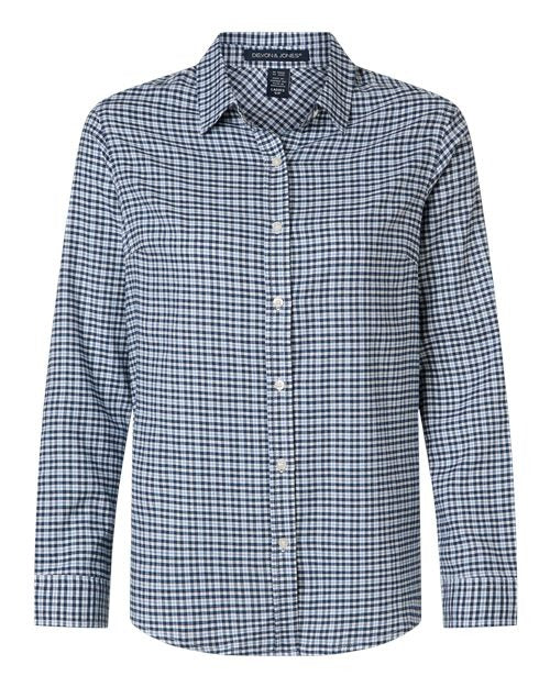 Devon & Jones Women's Concord Yarn-Dye Flannel Shirt-1