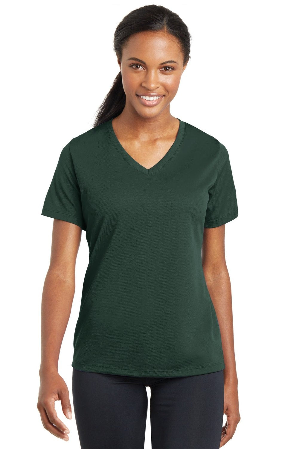 Sport-Tek Women's PosiCharge RacerMesh V-Neck Tee Womens Apparel Shirts & Tops