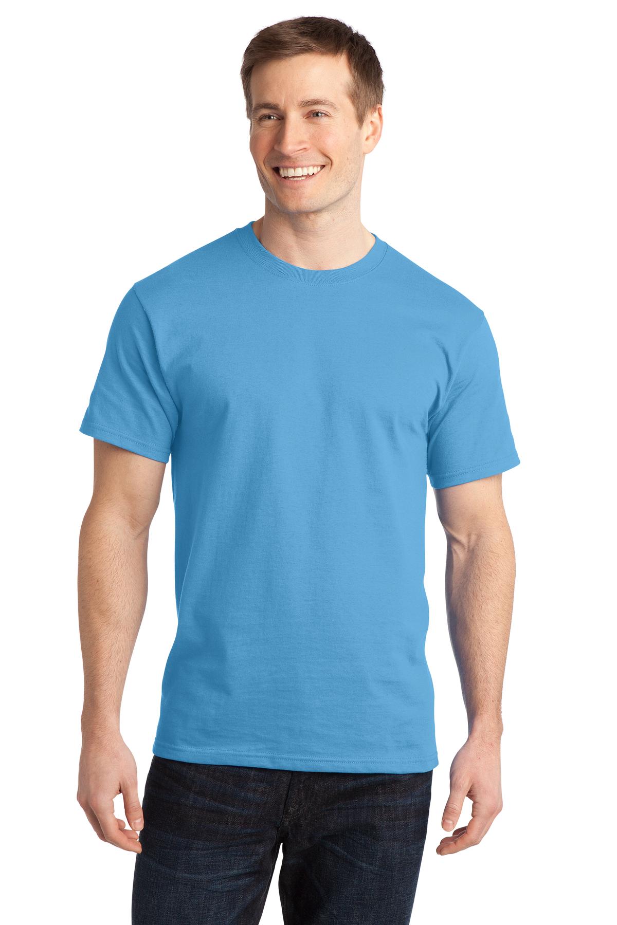 Port & Company - Adult Ring Spun Cotton Tee Mens Apparel Shirts & Tops
