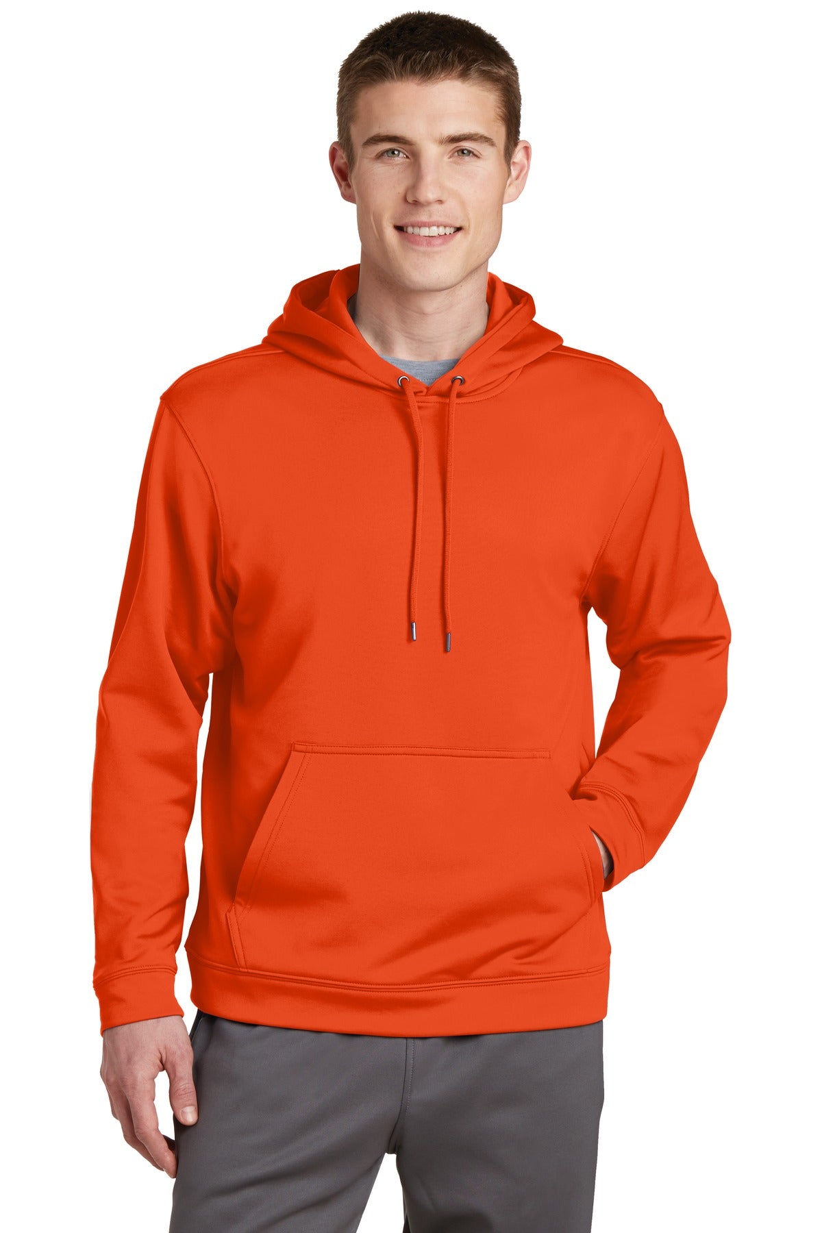 Sport-Tek Men's Sport-Wick Fleece Hooded Pullover Mens Apparel Sweatshirts & Fleece