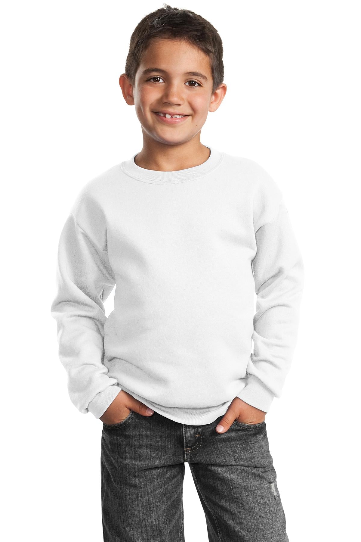 Port & Company - Youth Core Fleece Crewneck Sweatshirt Youth Apparel Hoodies & Sweatshirts