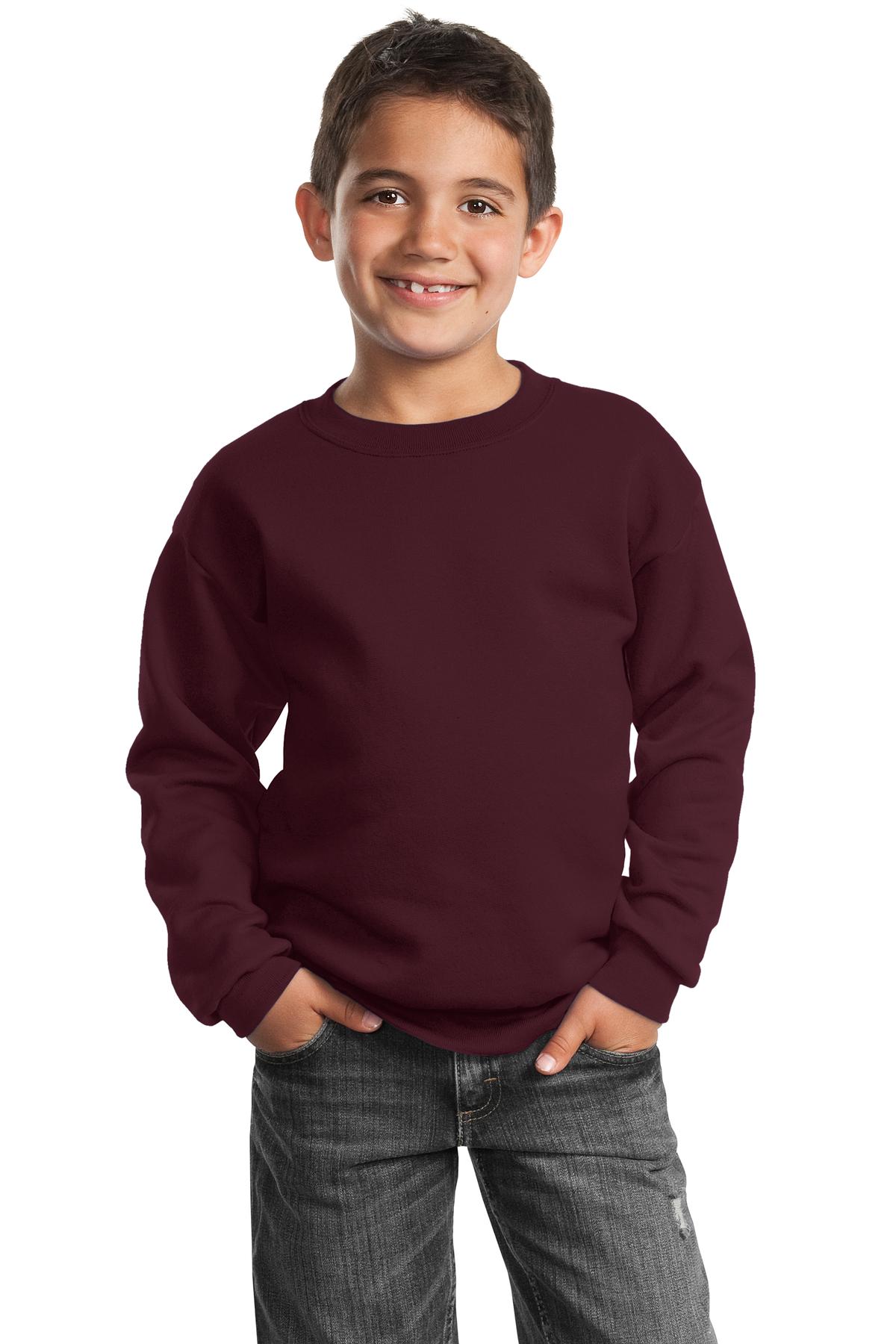 Port & Company - Youth Core Fleece Crewneck Sweatshirt Youth Apparel Hoodies & Sweatshirts