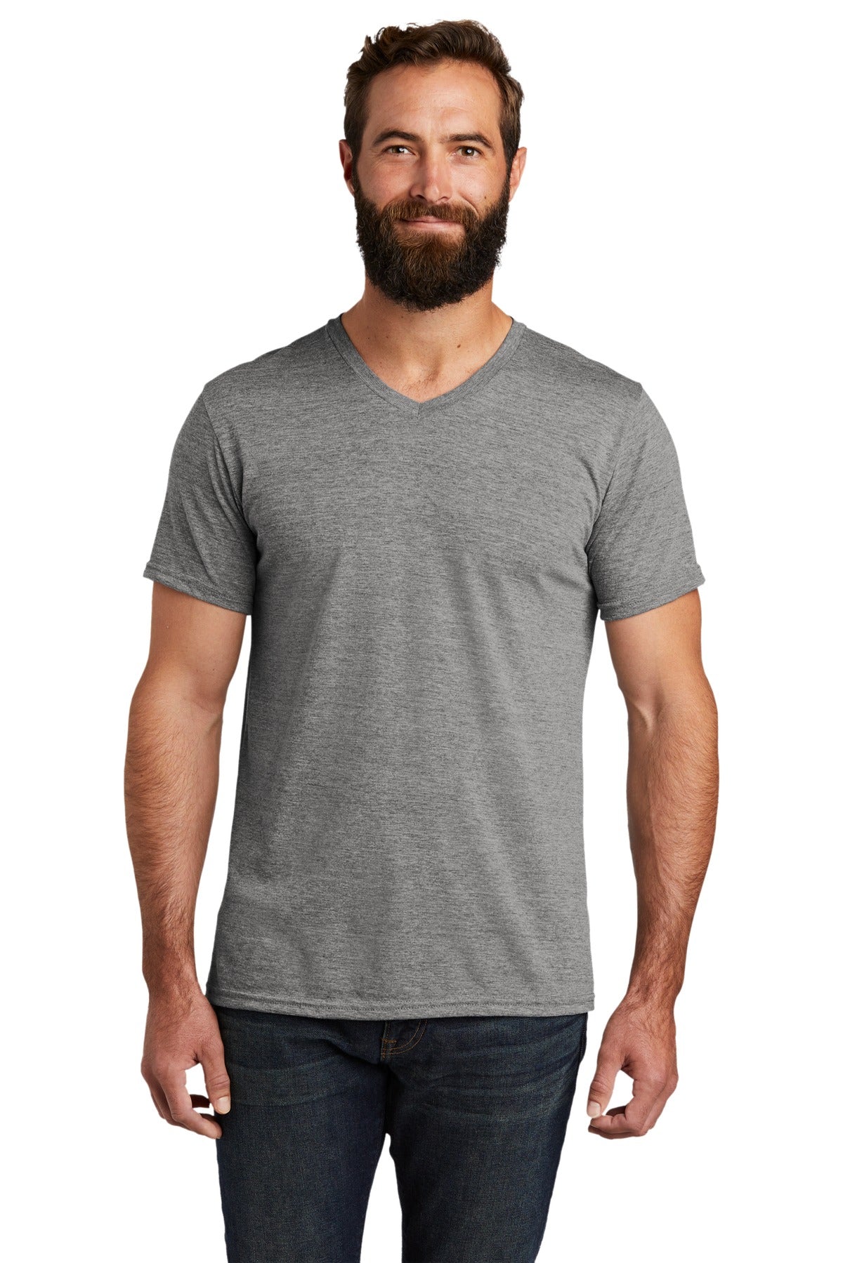 Allmade Mens Tri-Blend V-Neck Tee. AL2014 Mens Apparel Shirts & Tops
