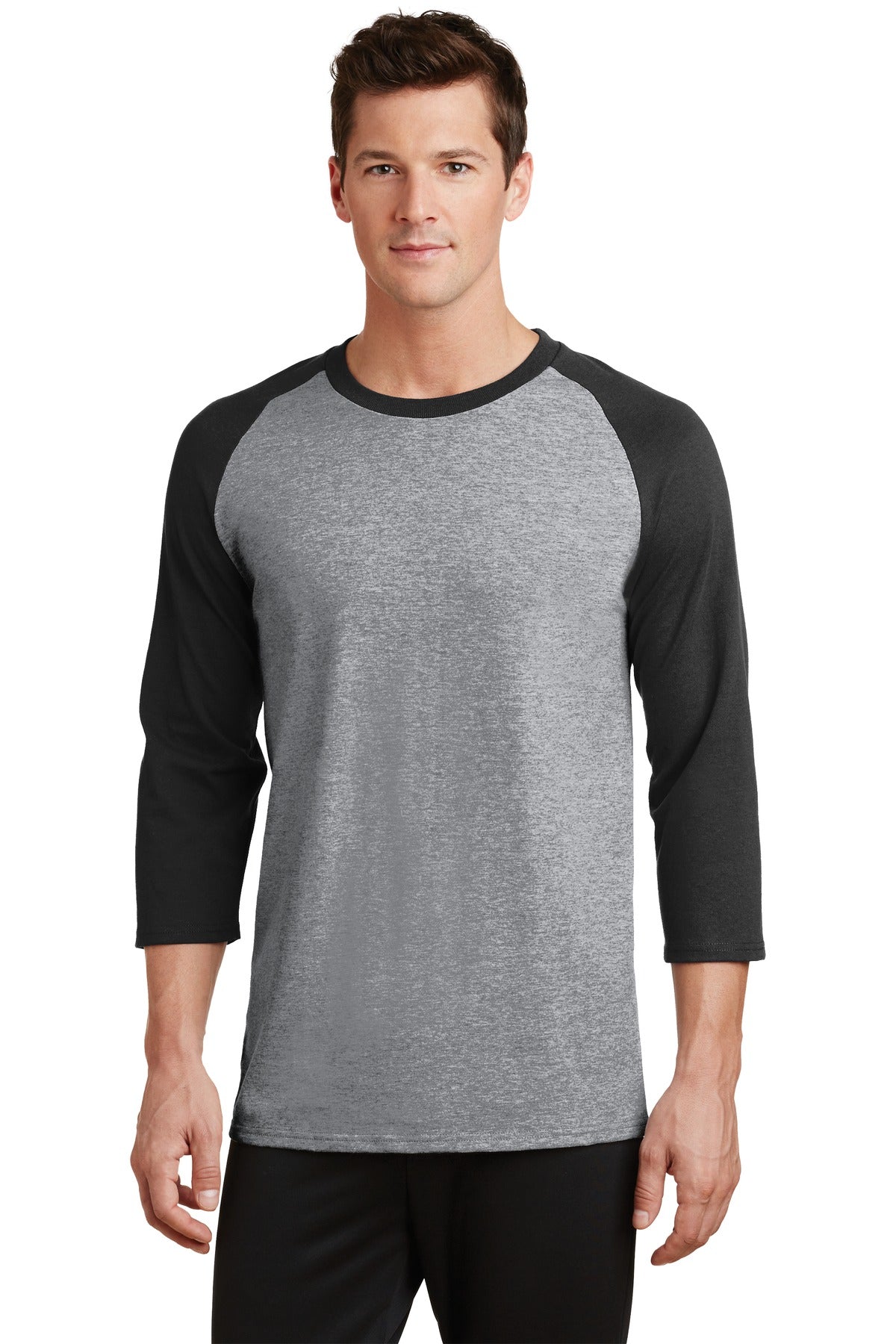 Port & Company Men's Core Blend 3/4-Sleeve Raglan Tee Mens Apparel Shirts & Tops
