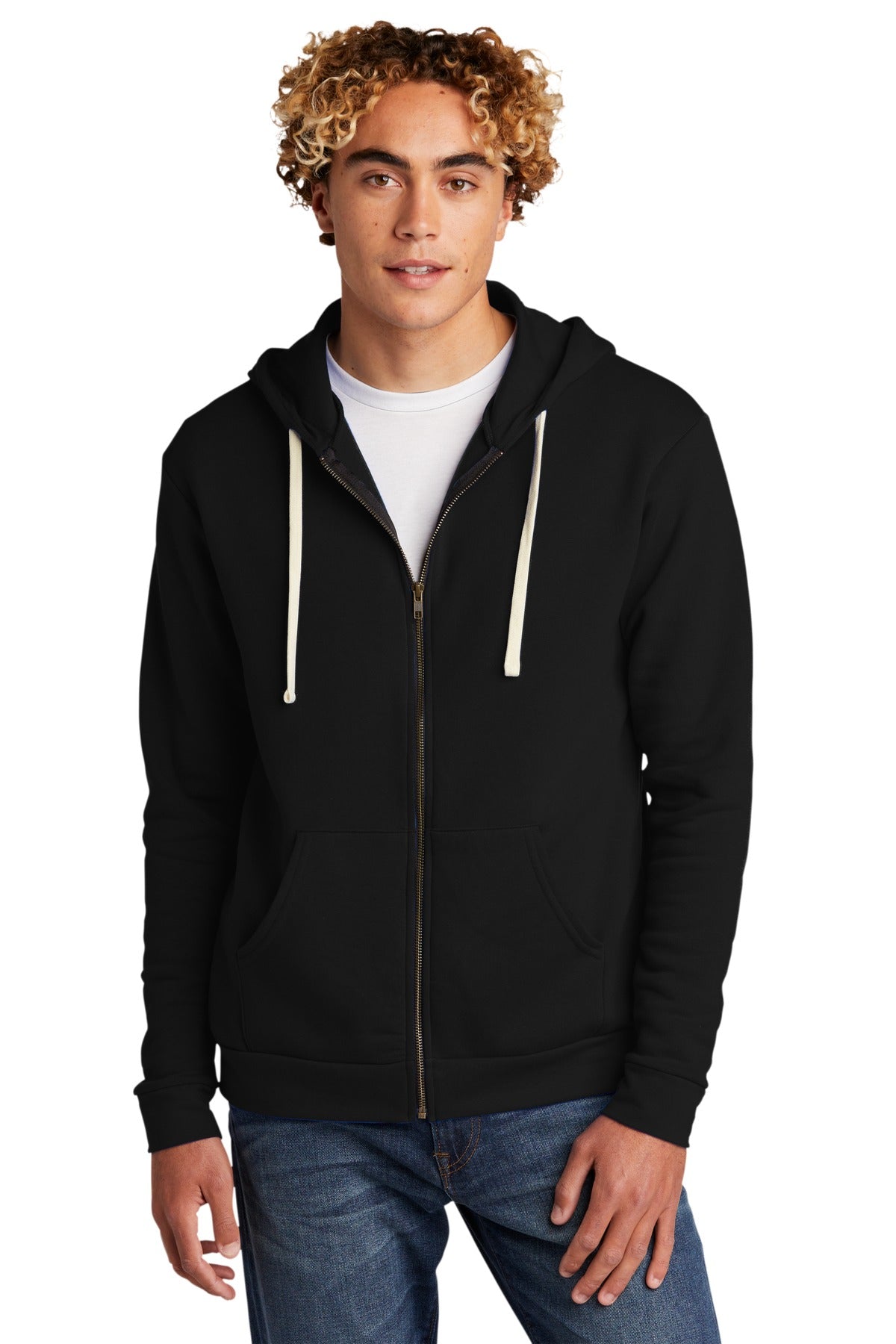 Next Level Unisex Santa Cruz Full-Zip Hoodie Mens Apparel Sweatshirts & Fleece