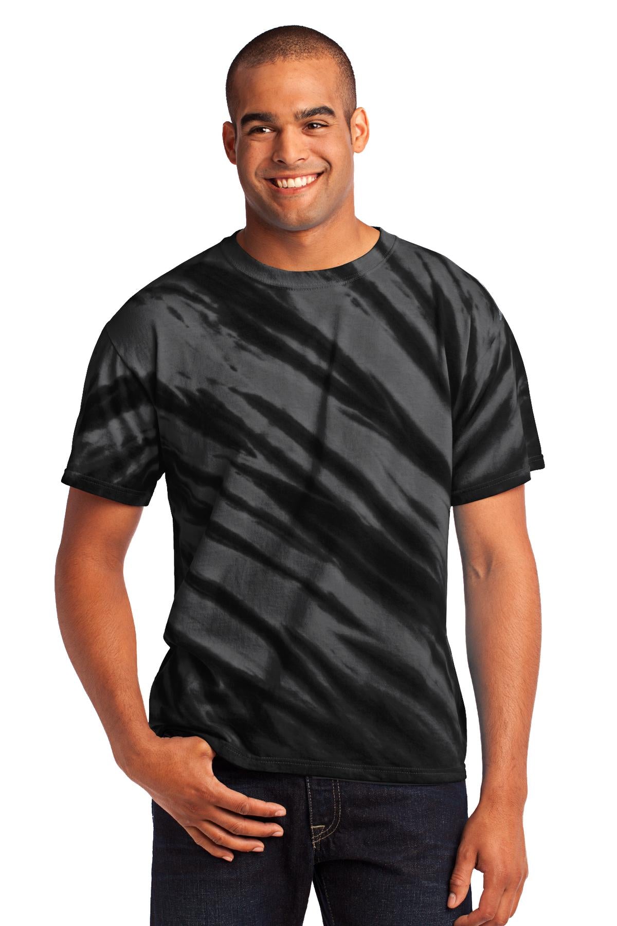 Port & Company Men's Tiger Stripe Tie-Dye Tee Mens Apparel Shirts & Tops