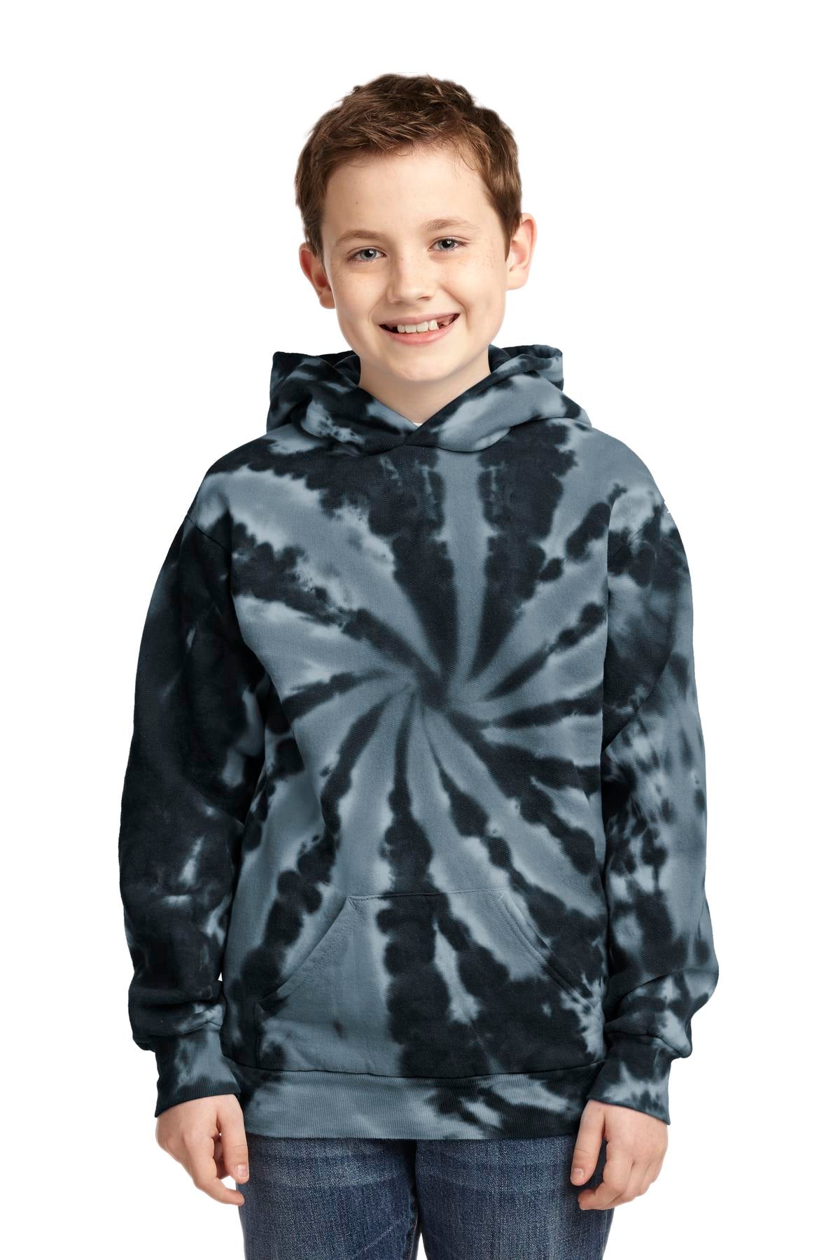 Port & Company - Youth Tie-Dye Pullover Hooded Sweatshirt Youth Apparel Hoodies & Sweatshirts