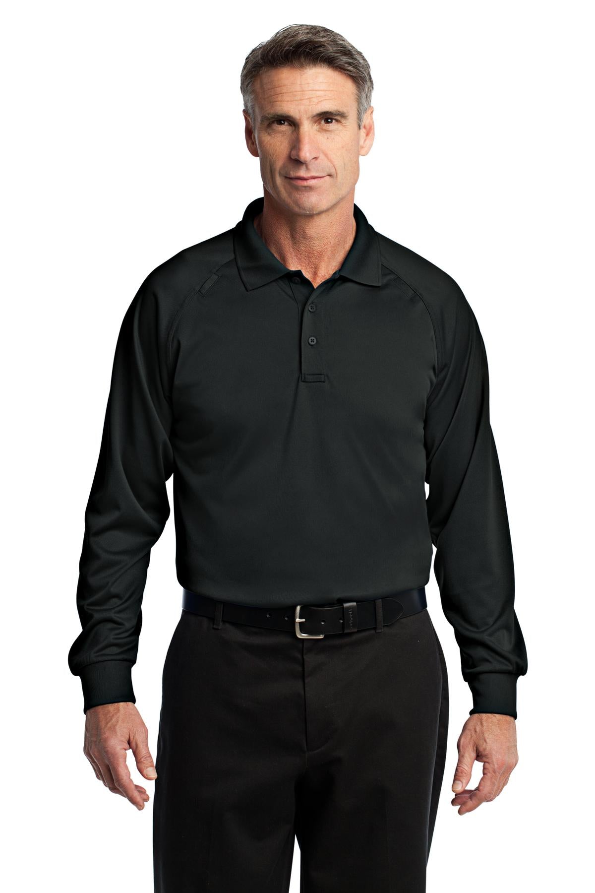 CornerStone Men's Select Long Sleeve Snag-Proof Tactical Polo. CS410LS Mens Apparel Shirts & Tops