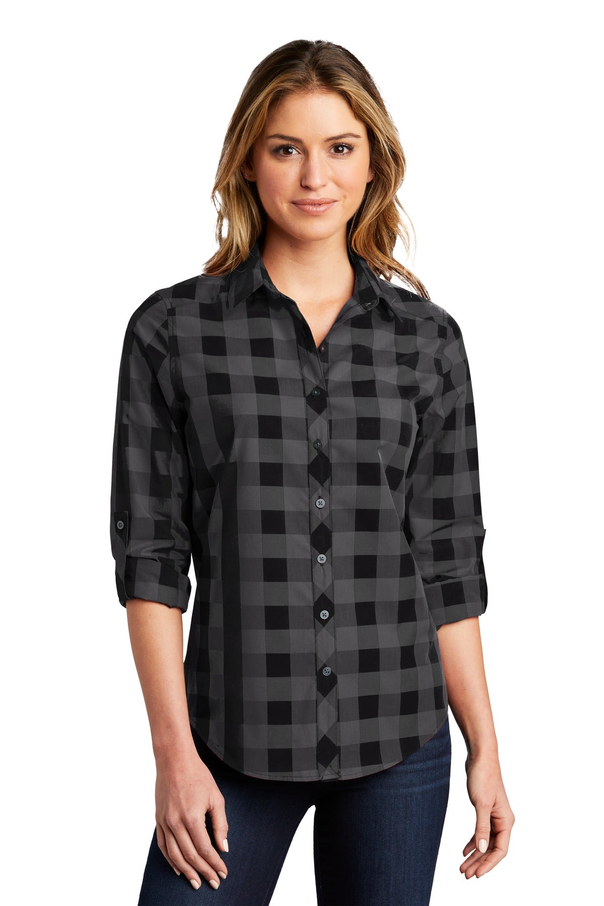 Port Authority Women's Everyday Plaid Shirt. LW670 Womens Apparel Shirts & Tops