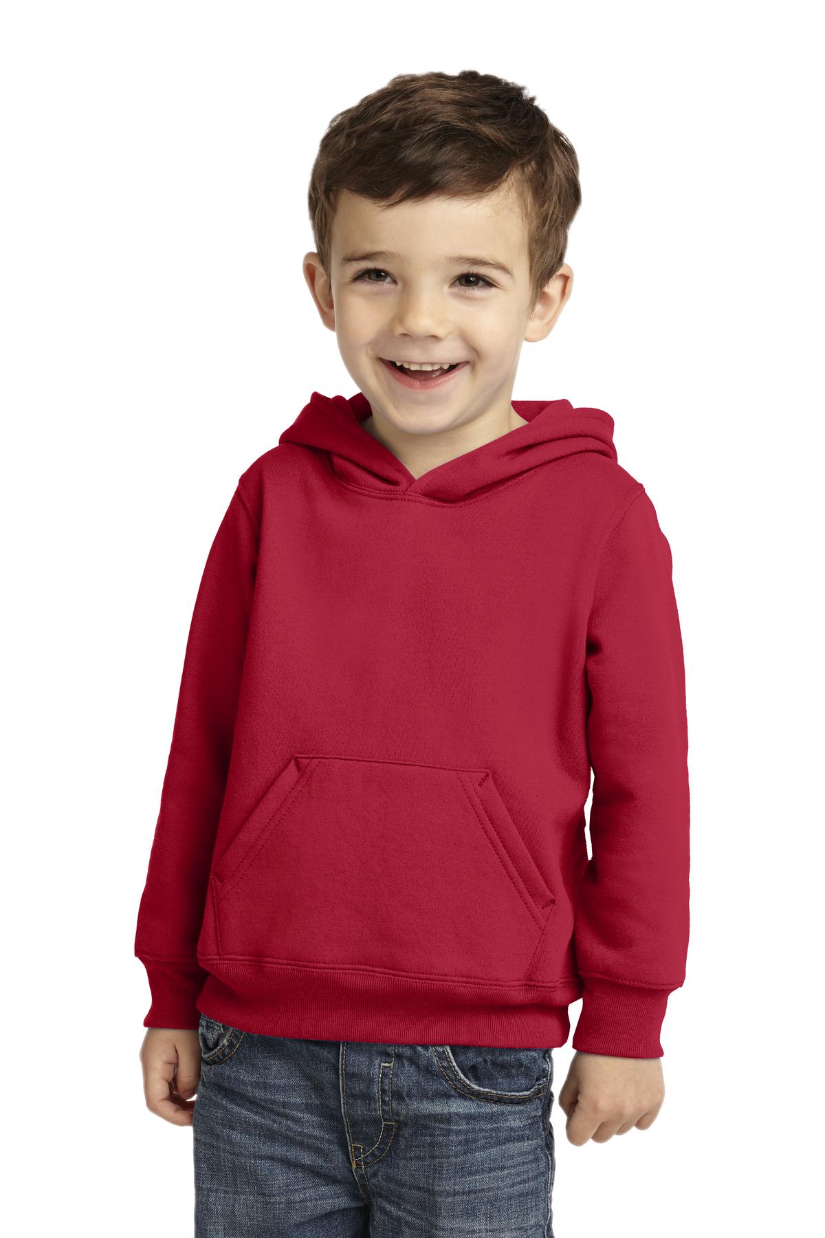 Port & Company - Toddler Core Fleece Pullover Hooded Sweatshirt Youth Apparel Infant & Toddler