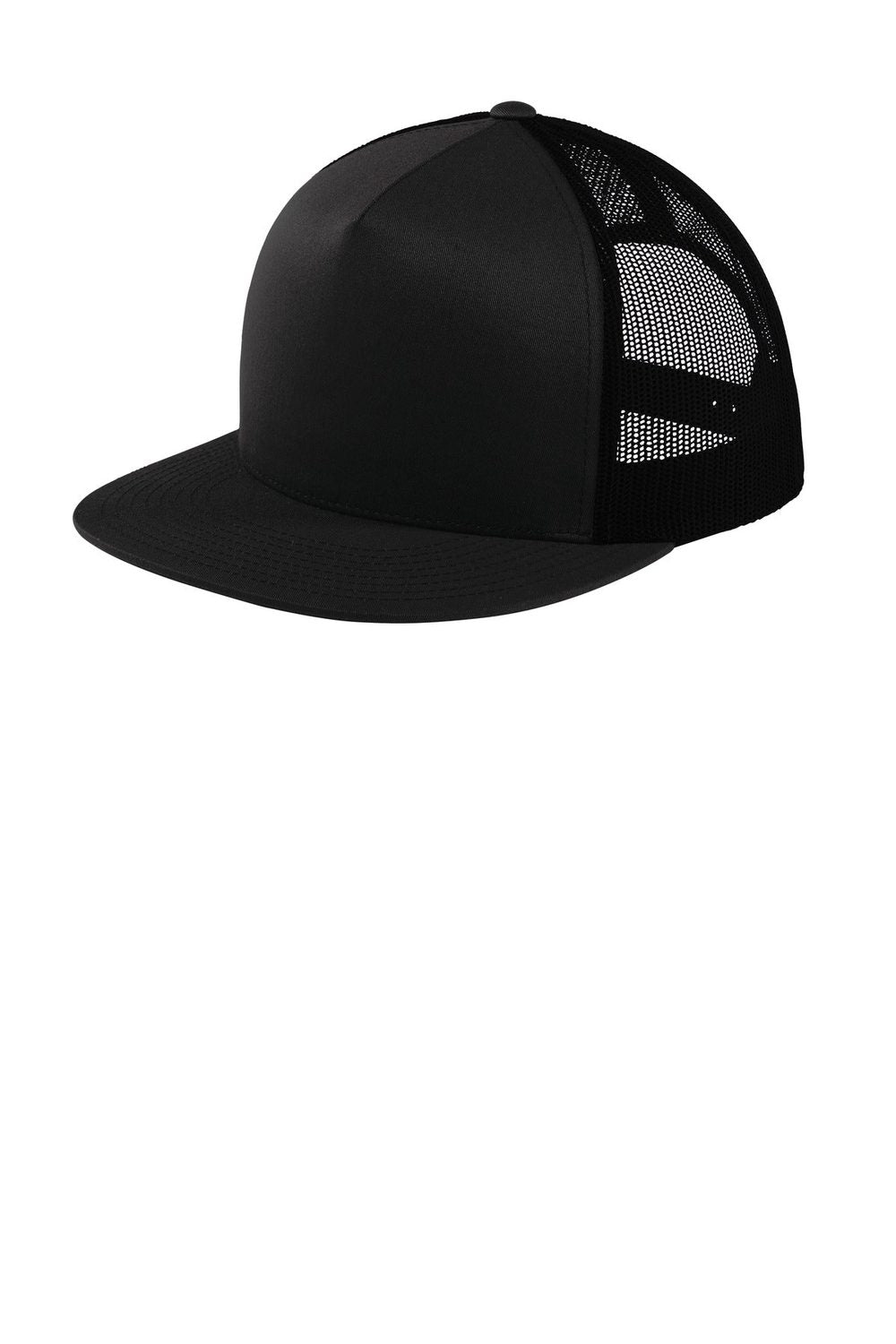 Sport-Tek Yupoong 5-Panel Classic Trucker Mesh Back Cap Unisex Accessories Hats & Caps