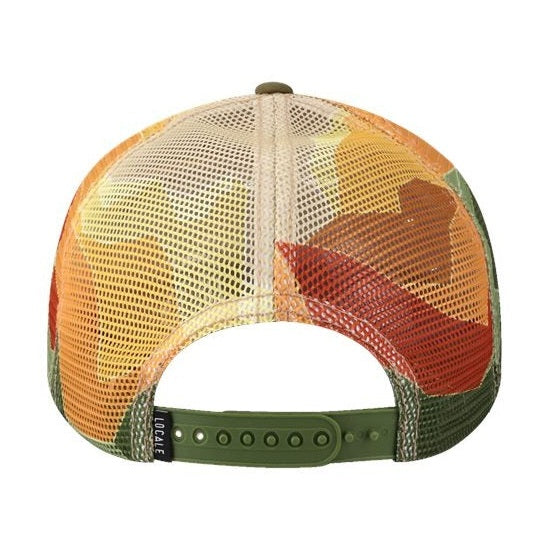 LOCALE Plain Front Five-Panel Trucker Cap-2