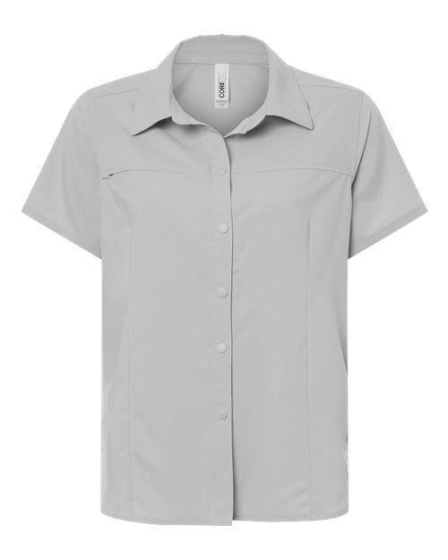 CORE365 Women's UltraUVP Shoreline Short Sleeve Staff Shirt-1
