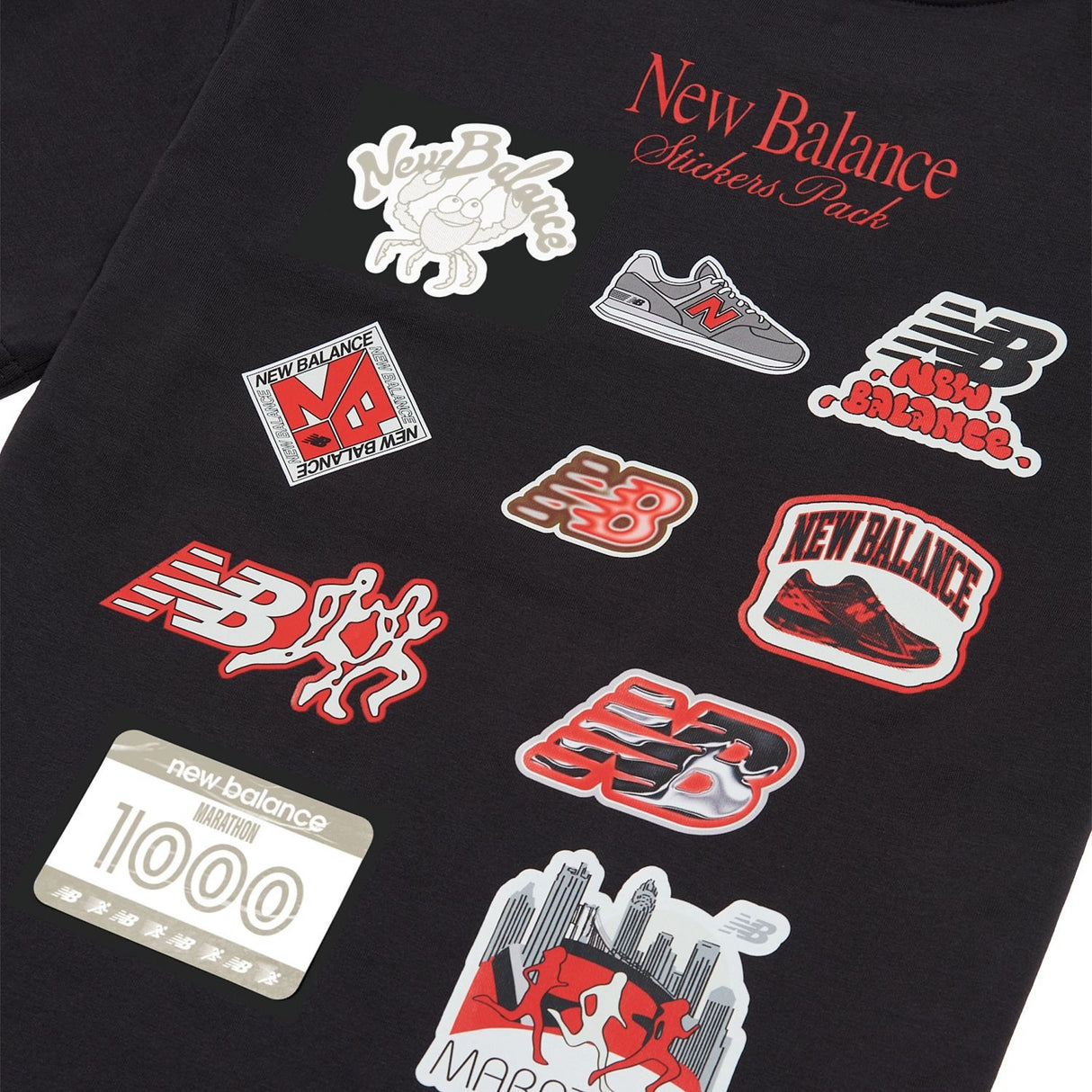 New Balance Boys' Sticker Pack Logo T-Shirt-3