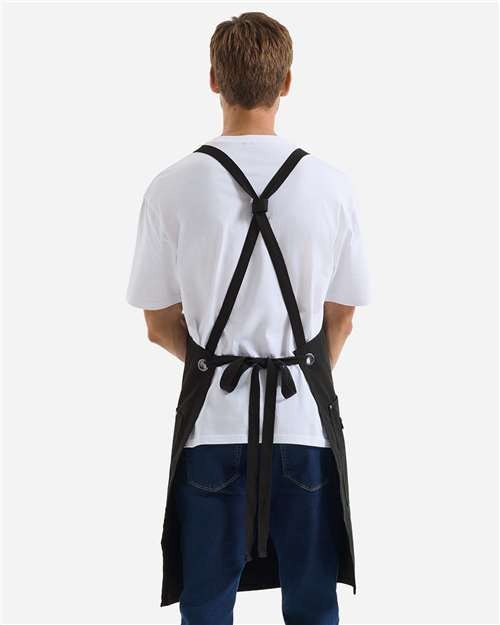 Artisan Collection by Reprime Clip & Clasp Cross-Back Bib Apron-2