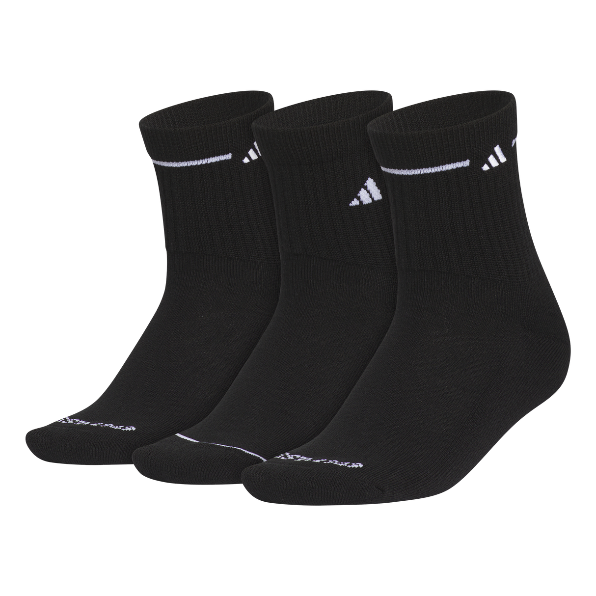 adidas Women's Cushioned Sport 3.0 3-Pack High Quarter Sock Unisex Accessories Socks