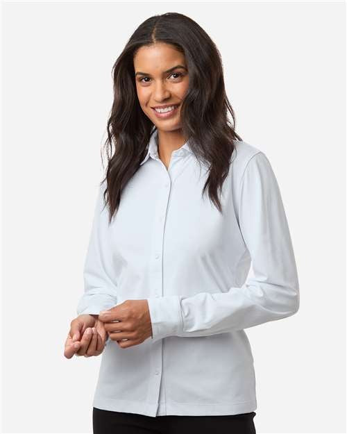 AllPro Women's Pro-Flex Sorona Button Down Shirt-3