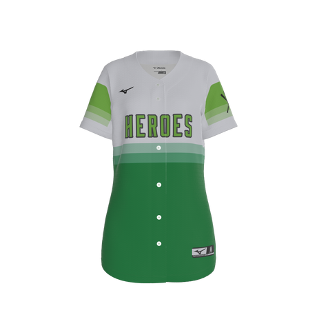 Mizuno Full Button Short Sleeve Jersey Team Softball Jerseys