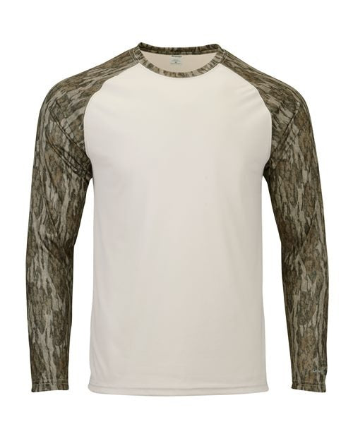 Paragon Men's Jackson Mossy Oak Colorblocked Long Sleeve T-Shirt-1