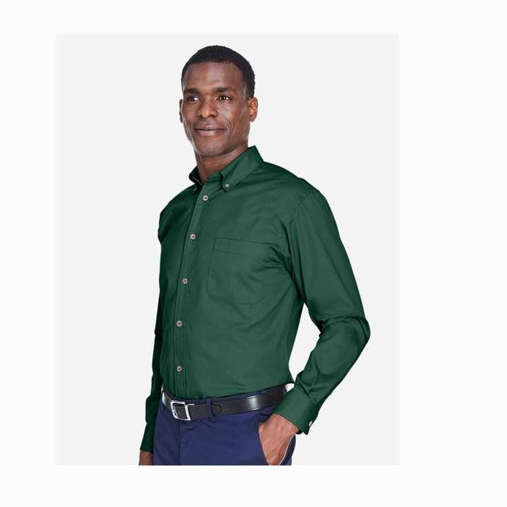 Harriton Men's Easy Blend Twill Shirt-4