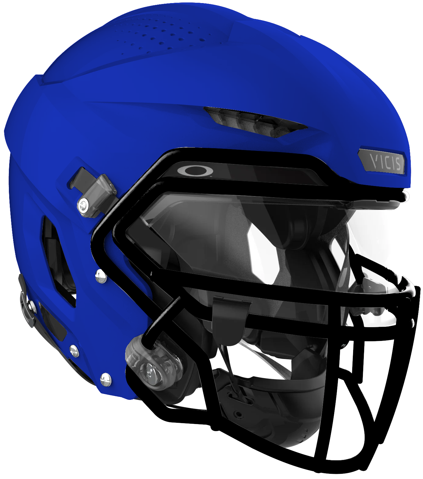 Vicis Adult Zero2 Elite Trench Football Helmet with Titanium Facemask & Oakley Eyeshield Football Helmets Adult