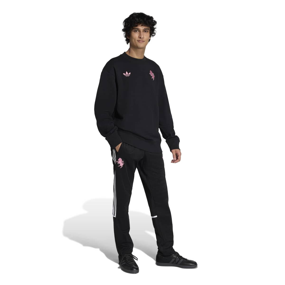 adidas Men's Juventus LFSTLR Crew Mens Apparel Sweatshirts & Fleece