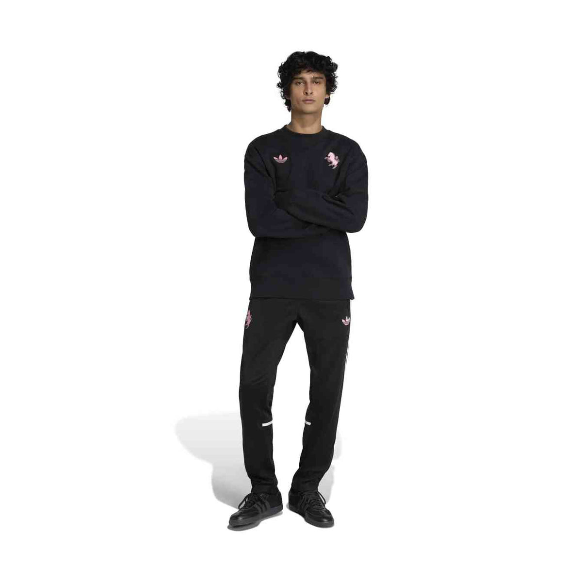 adidas Men's Juventus LFSTLR Crew Mens Apparel Sweatshirts & Fleece