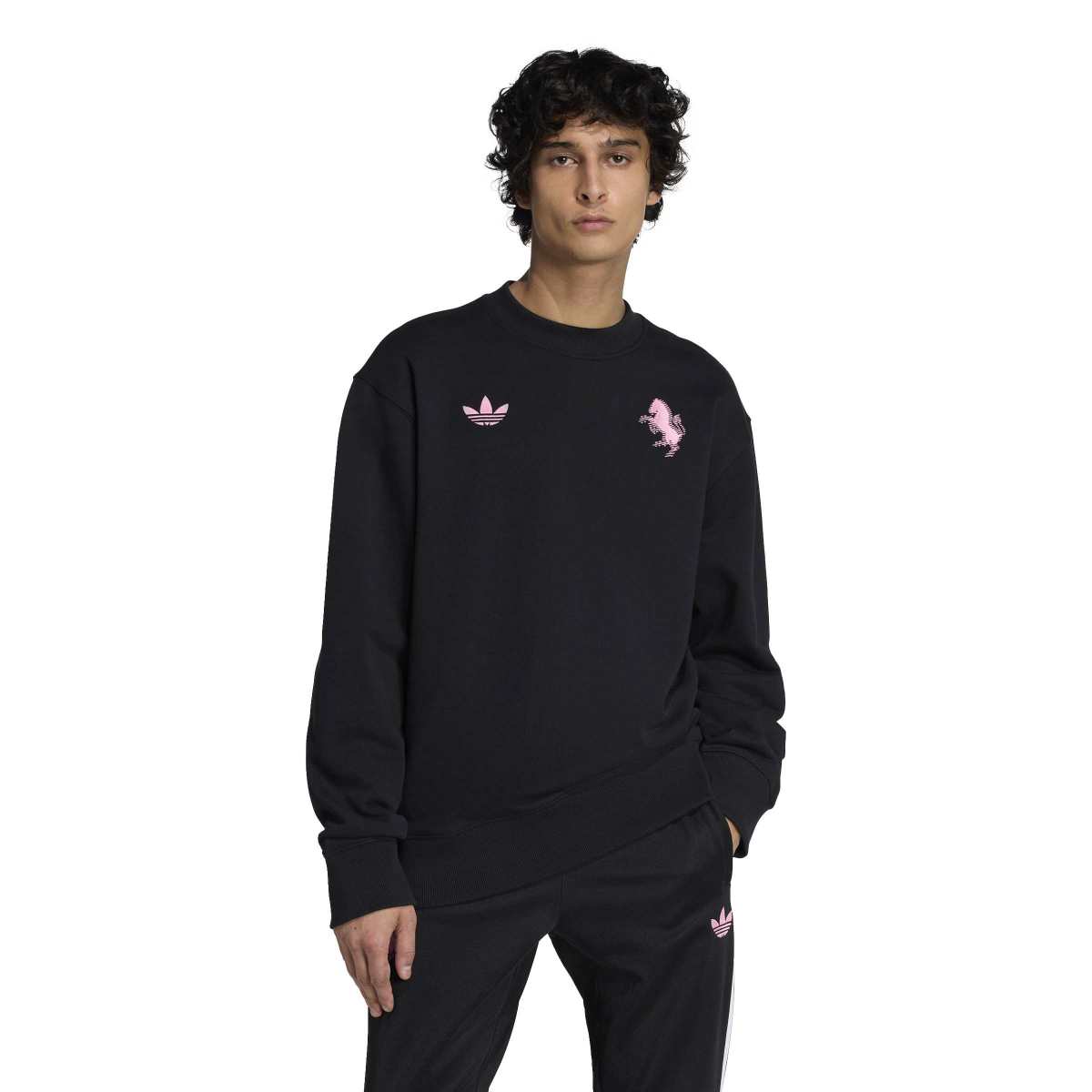 adidas Men's Juventus LFSTLR Crew Mens Apparel Sweatshirts & Fleece