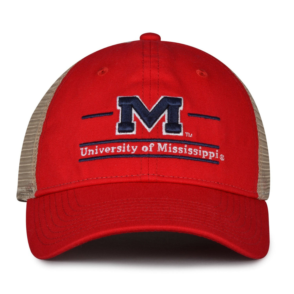 The Game Headwear Mississippi Ole Miss Split Bar Trucker Hat