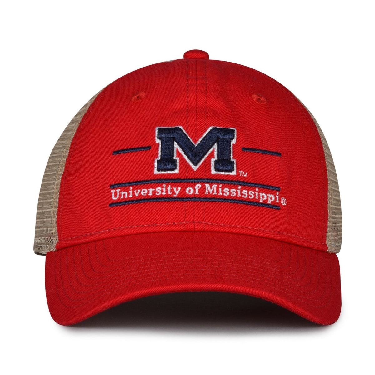 The Game Headwear Mississippi Ole Miss Split Bar Trucker Hat