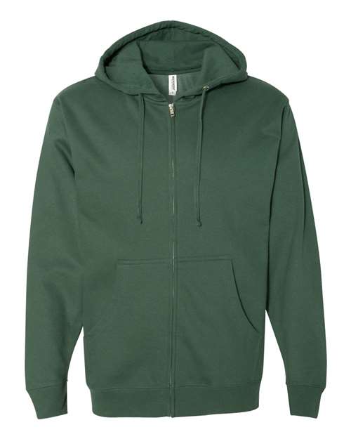 Independent Trading Co. Men's Midweight Full-Zip Hooded Sweatshirt Mens Apparel Jackets & Vests