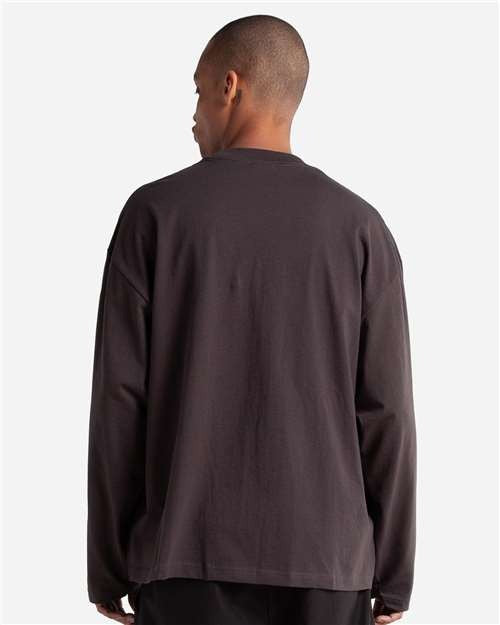 Shaka Wear Men's Max Heavyweight Oversized Long Sleeve T-Shirt-3
